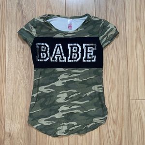 Super Soft "BABE" Camo Tee TBD I